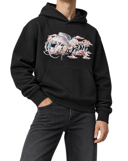 AMIRI Black Pegasus Script Hoodie
