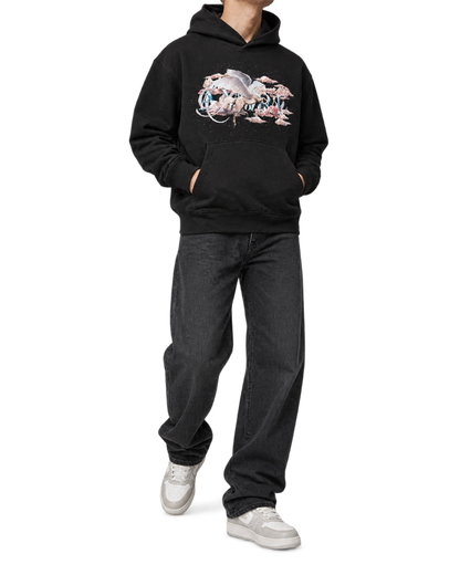 AMIRI Black Pegasus Script Hoodie