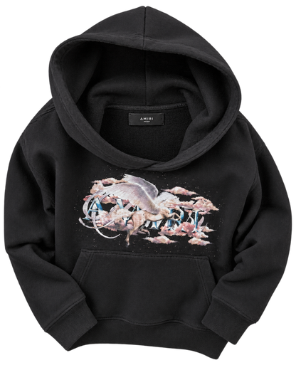 AMIRI Black Pegasus Script Hoodie
