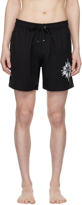 AMIRI Black Starburst Swim Shorts