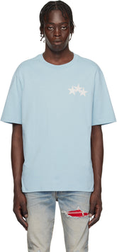 AMIRI Blue Three Star T-shirt