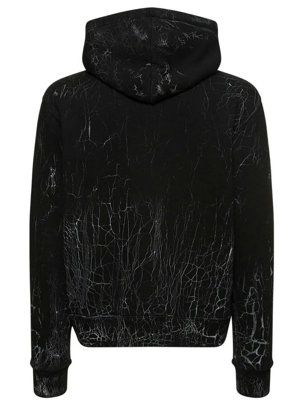 Amiri Cracked Dye Core Logo Black Hoodie