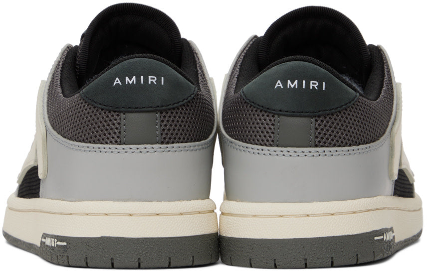 Amiri Amiri Gray & Off-White Skel Top Low Sneakers - Size: UK 6 Sneakers | Shop From The Mirage
