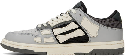 Amiri Amiri Gray & Off-White Skel Top Low Sneakers - Size: UK 6 Sneakers | Shop From The Mirage