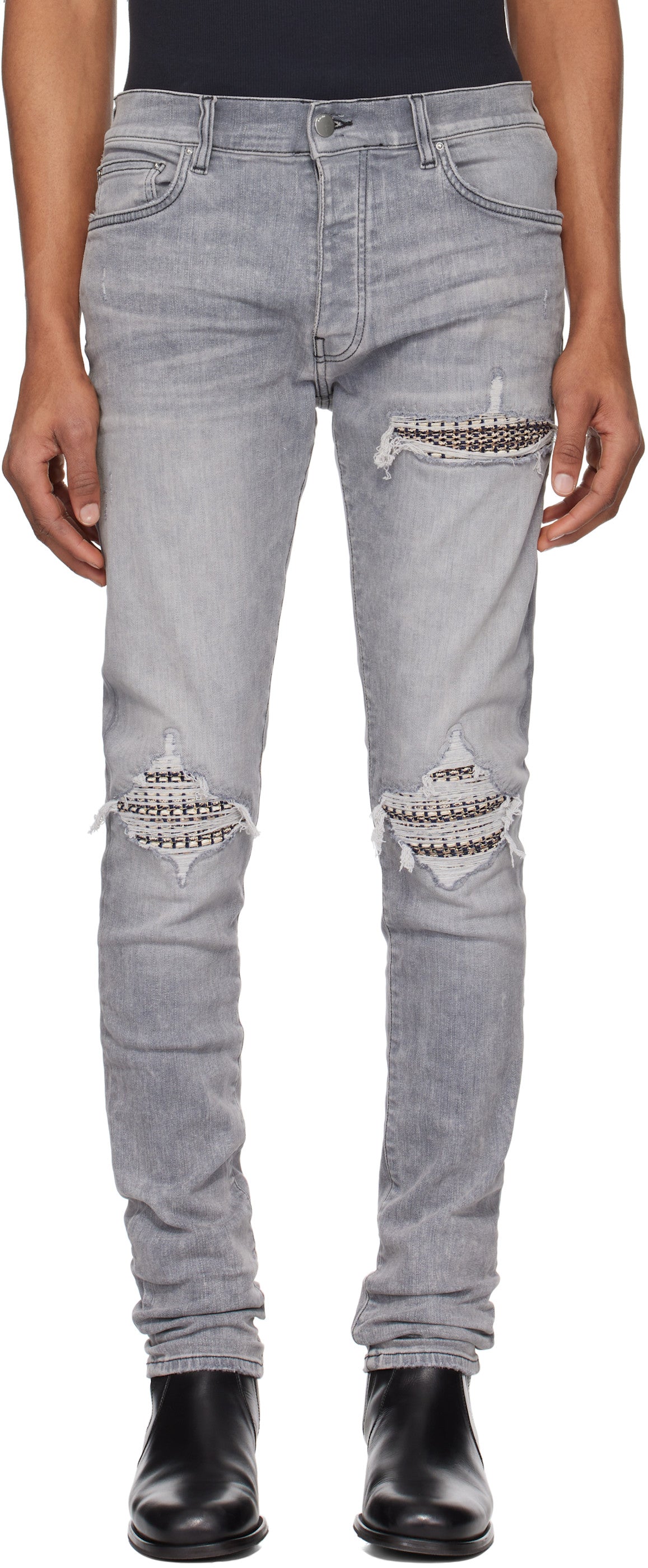 AMIRI Gray Boucle MX1 Jeans