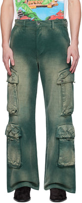 AMIRI Green Faded Cargo Pants