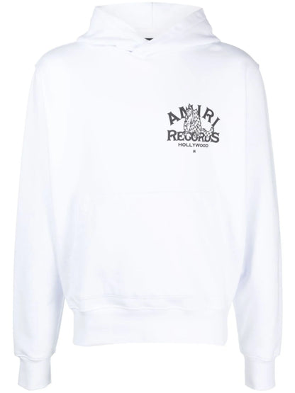 Amiri Records Wolf Hoodie in White