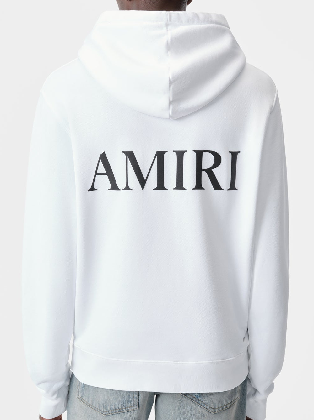 Amiri MA Core Logo Printed Hoodie in White
