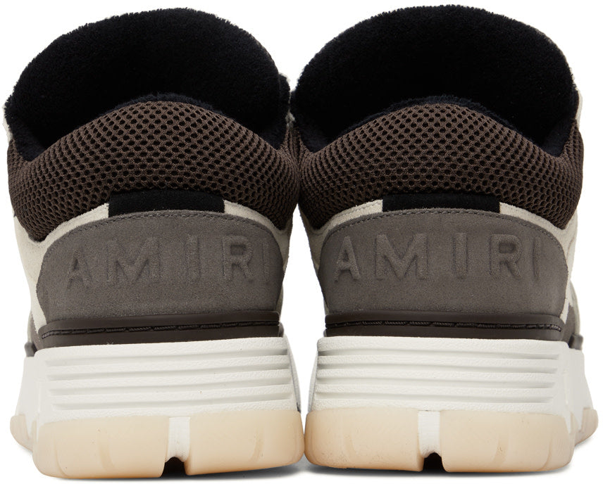 Amiri Amiri Off-White & Brown MA-1 Sneakers - Size: UK 6 Sneakers | Shop From The Mirage