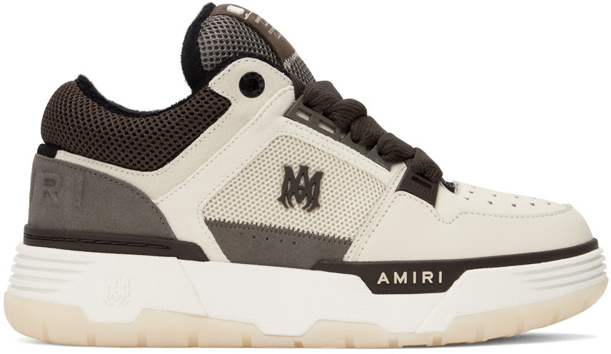 Amiri Amiri Off-White & Brown MA-1 Sneakers - Size: UK 6 Sneakers | Shop From The Mirage