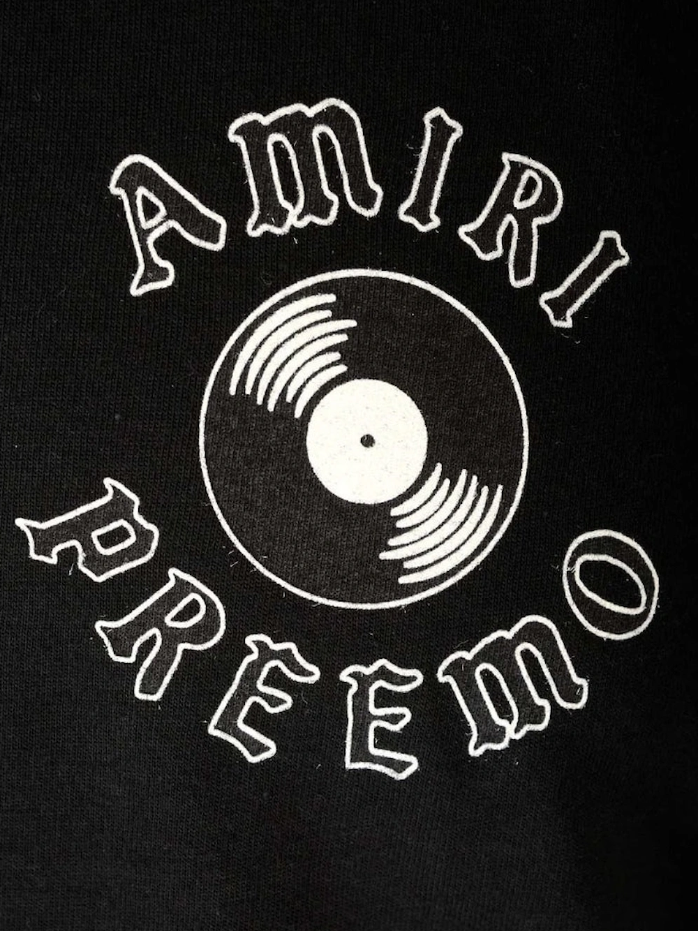 Amiri Premier Records Logo Black T Shirt