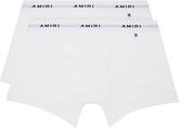 AMIRI Two-Pack White Logo Patch Boxer Briefs