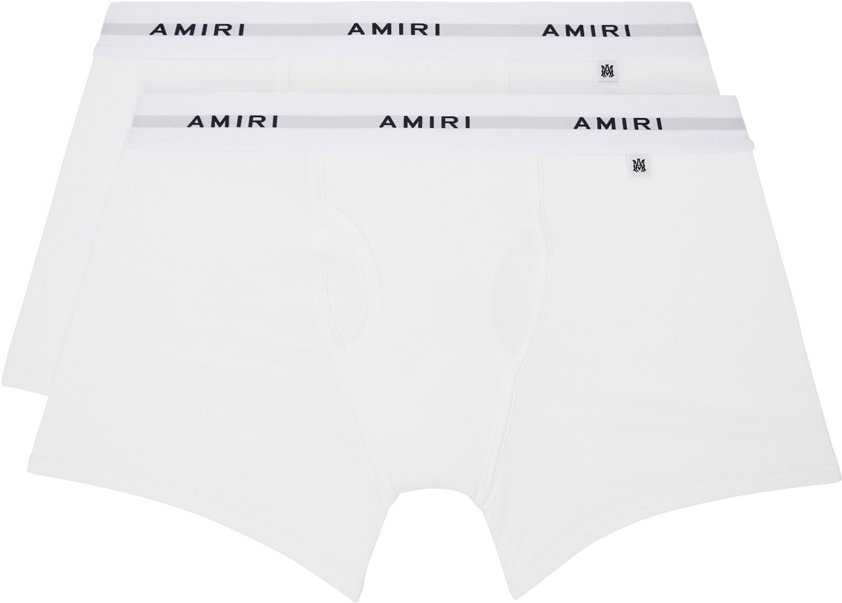 AMIRI Two-Pack White Logo Patch Boxer Briefs