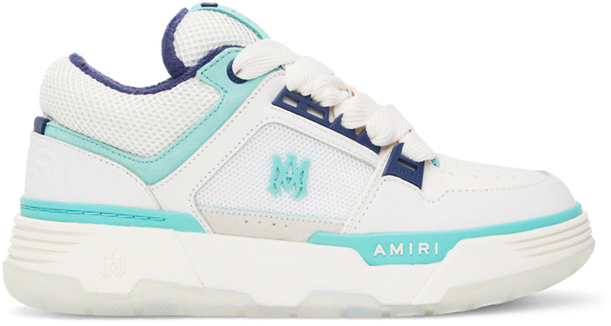 Amiri Amiri White & Blue MA-1 Sneakers - Size: UK 7 Sneakers | Shop From The Mirage
