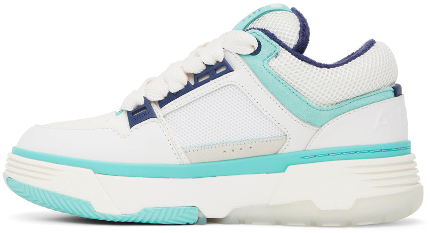 Amiri Amiri White & Blue MA-1 Sneakers - Size: UK 7 Sneakers | Shop From The Mirage