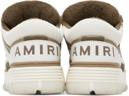 Amiri Amiri White & Brown MA-1 Sneakers - Size: UK 7 Sneakers | Shop From The Mirage
