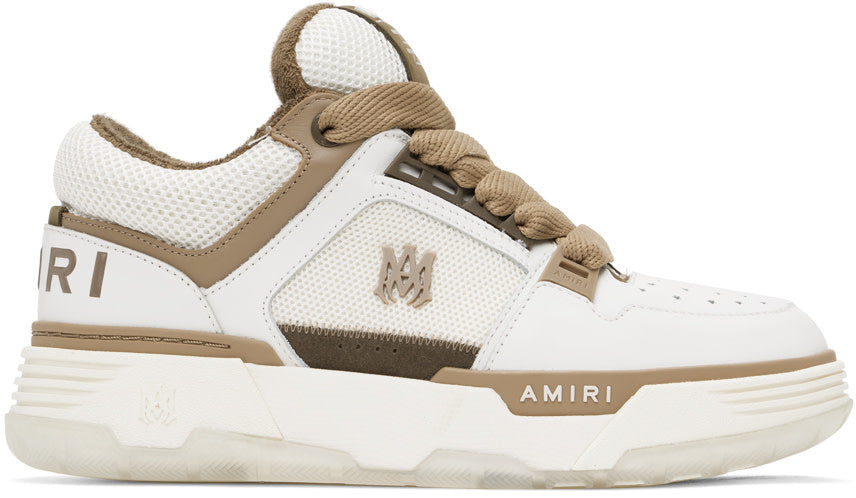 Amiri Amiri White & Brown MA-1 Sneakers - Size: UK 7 Sneakers | Shop From The Mirage