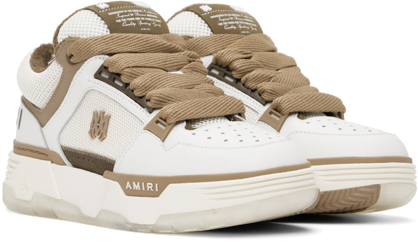 Amiri Amiri White & Brown MA-1 Sneakers - Size: UK 7 Sneakers | Shop From The Mirage