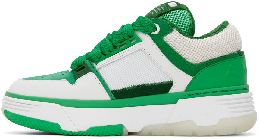 Amiri Amiri White & Green MA-1 Sneakers - Size: UK 13 Sneakers | Shop From The Mirage