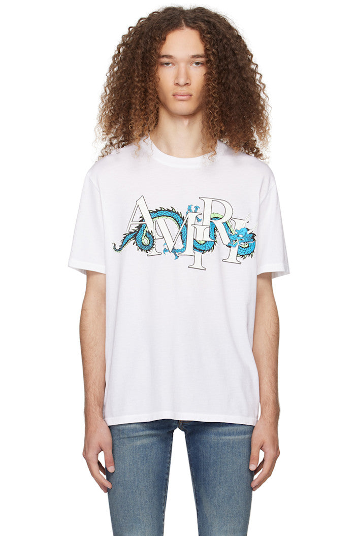 Amiri AMIRI White CNY Dragon T-Shirt - Size: L T-Shirts | Shop From The Mirage