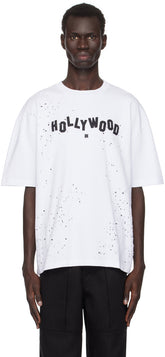 AMIRI White 'Hollywood' Shotgun T-shirt