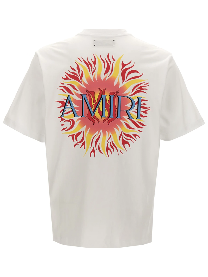 Amiri Sun Logo T-Shirt in White