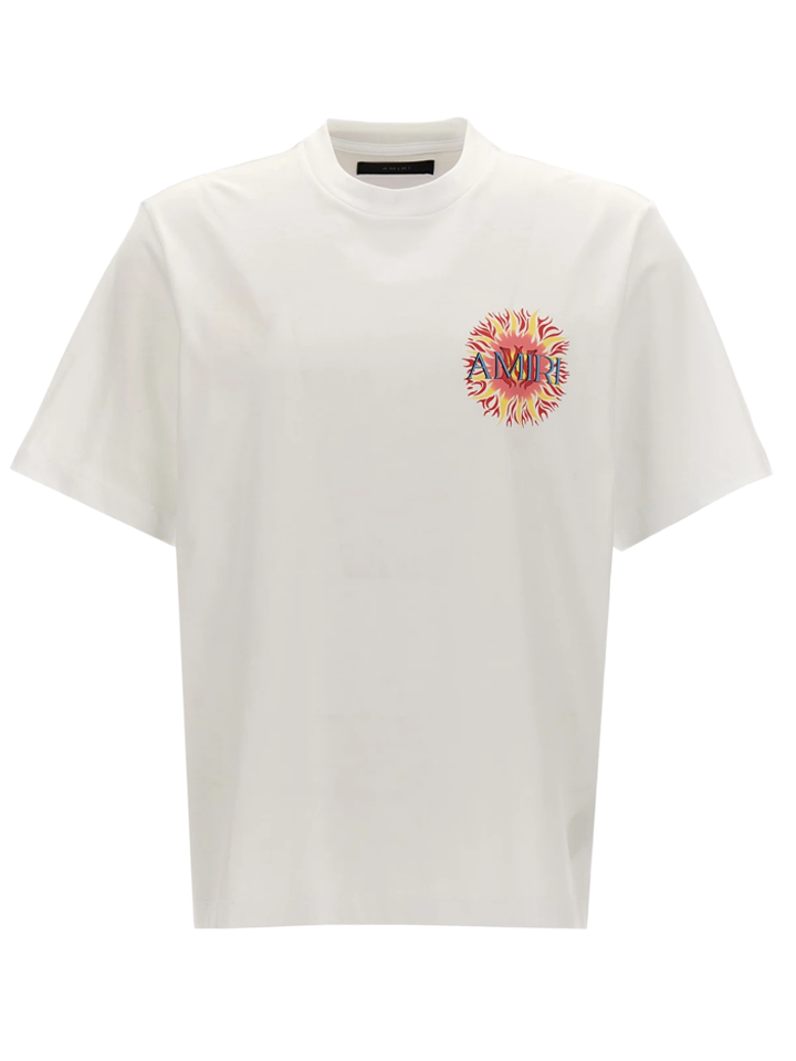 Amiri Sun Logo T-Shirt in White