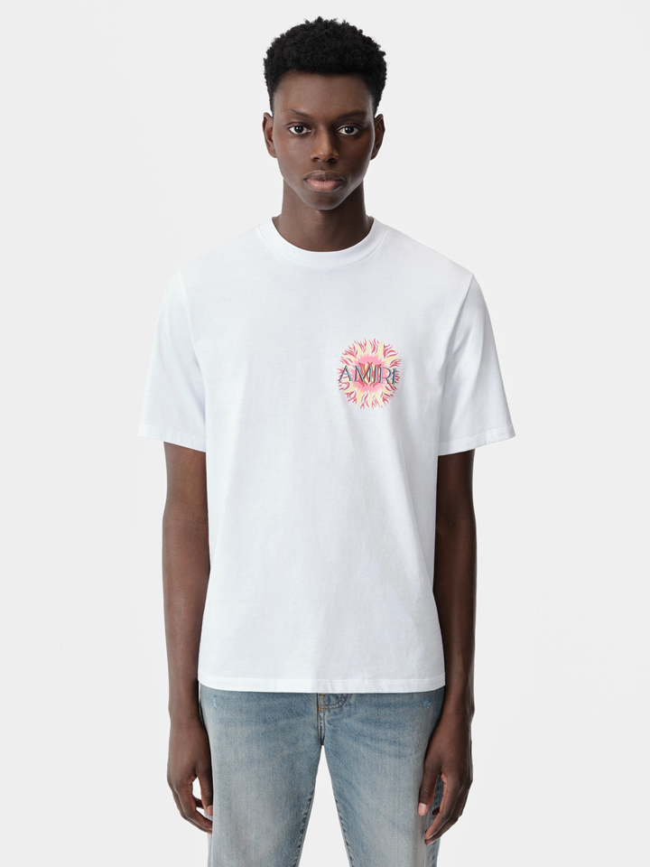 Amiri Sun Logo T-Shirt in White