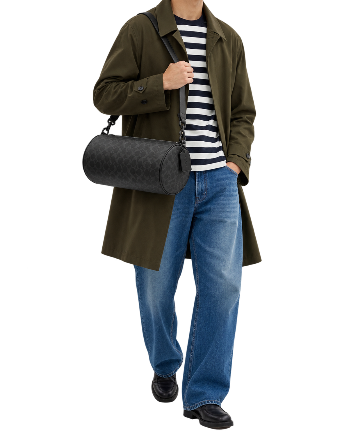 Andre Barrel Bag 30 In Signature Canvas