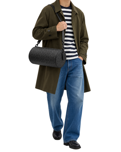 Andre Barrel Bag 30 In Signature Canvas