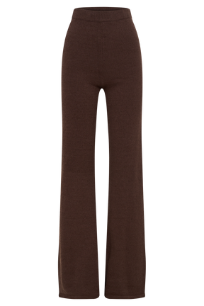 Angelina Knit Pants - Chocolate