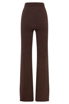 Angelina Knit Pants - Chocolate