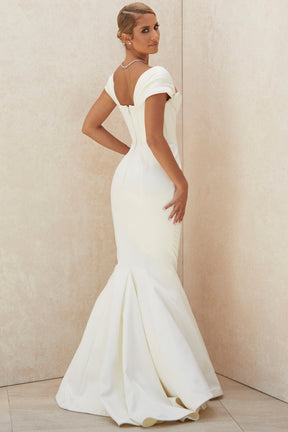 Antoinette ivory corset off shoulder bridal gown - limited edition