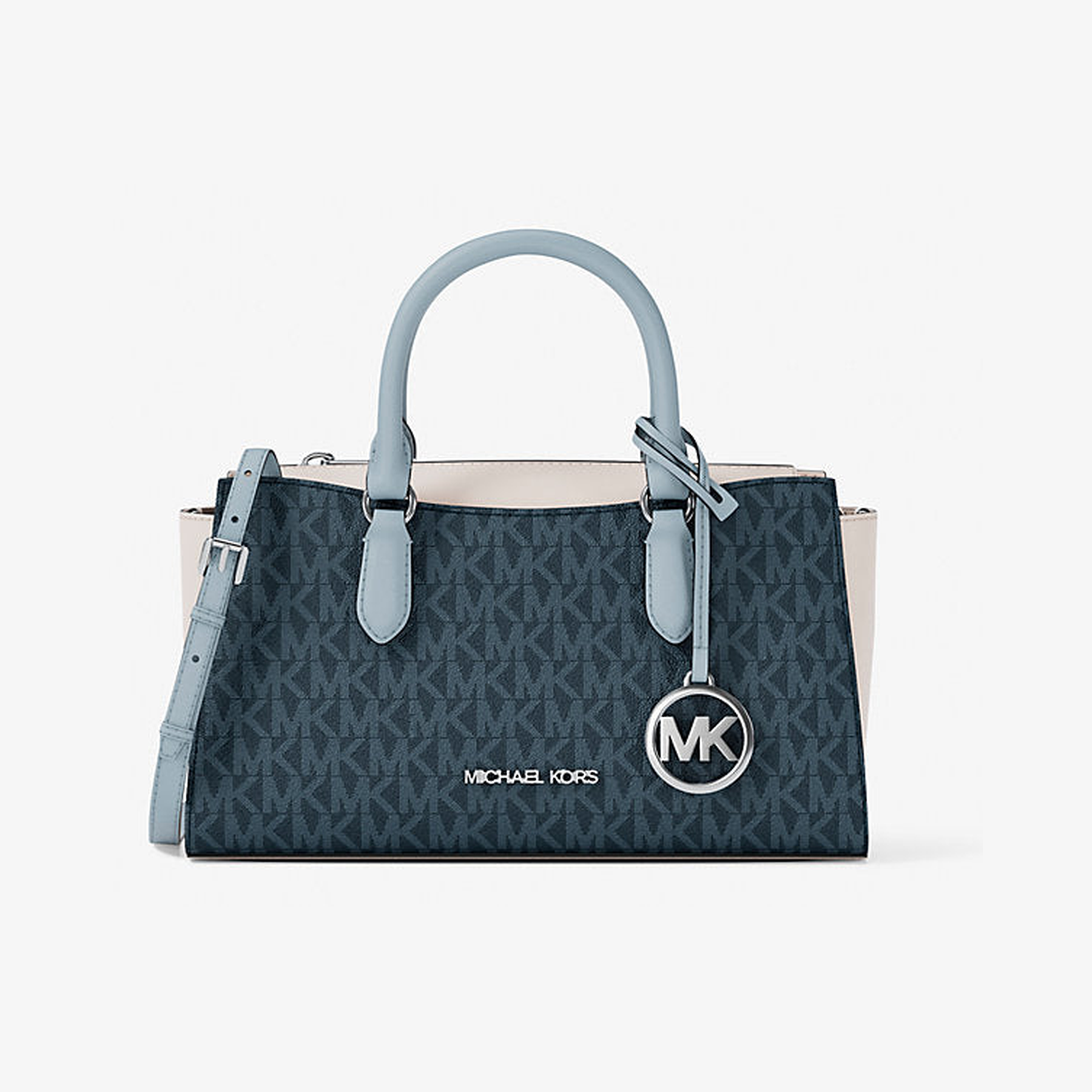 Arden Small Color-Block Signature Logo Messenger Bag