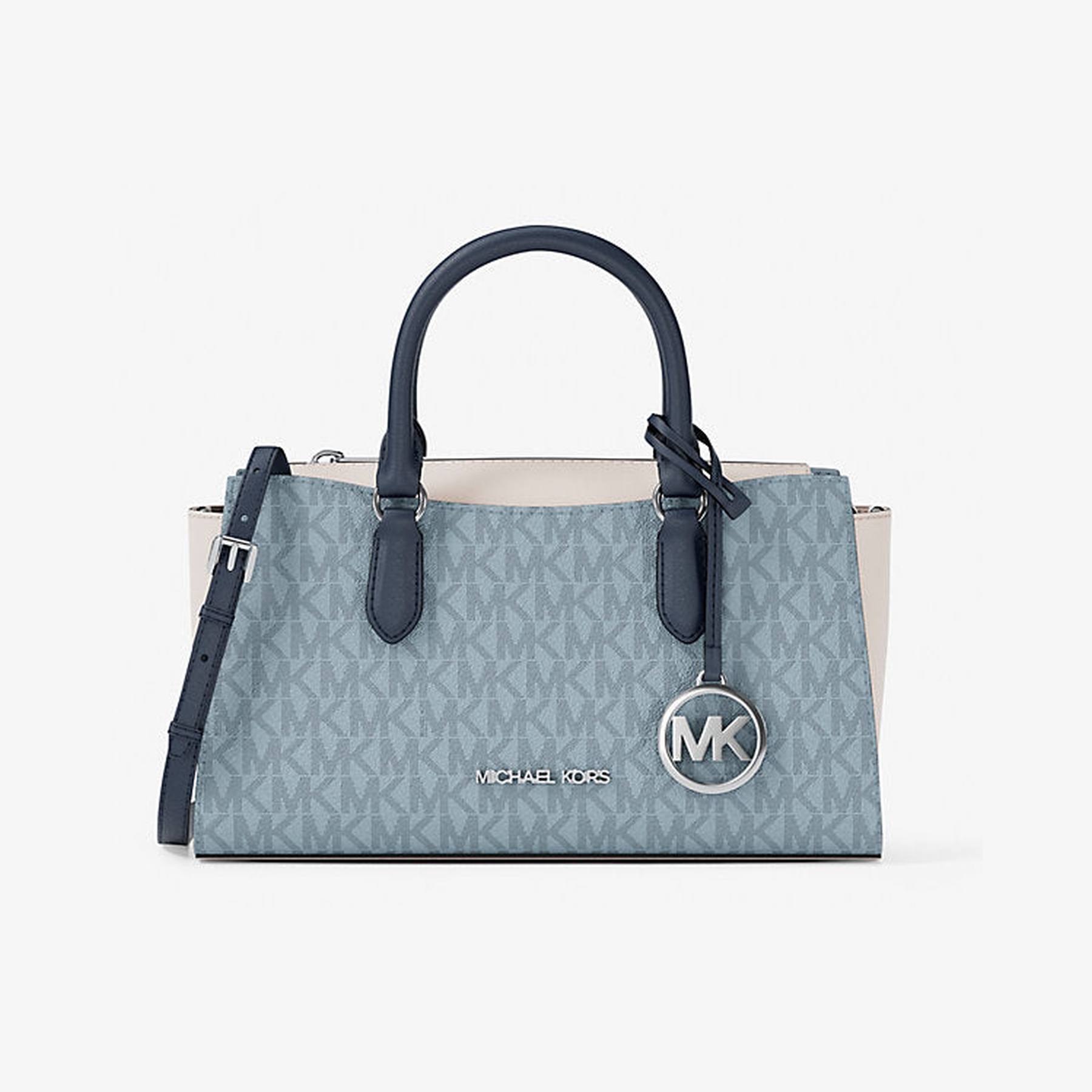 Arden Small Color-Block Signature Logo Messenger Bag