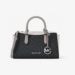 Arden Small Color-Block Signature Logo Messenger Bag