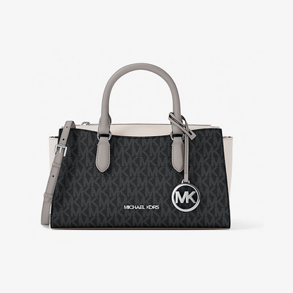 Arden Small Color-Block Signature Logo Messenger Bag