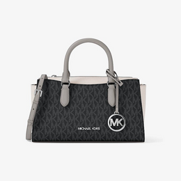 Arden Small Color-Block Signature Logo Messenger Bag
