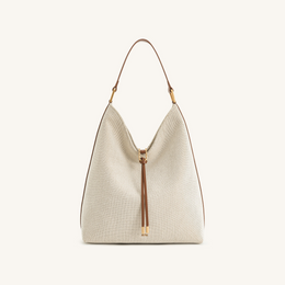 Aria Shoulder Bag - Brown Canvas