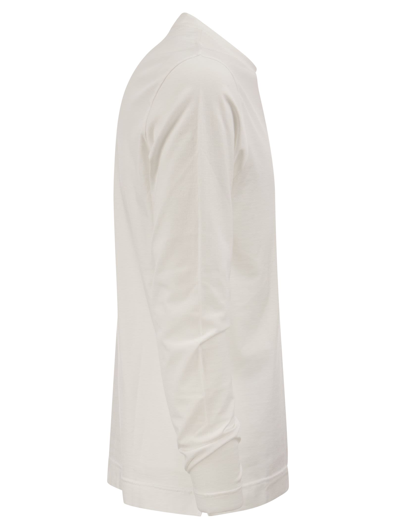 Fedeli Long Sleeved Organic Cotton T Shirt