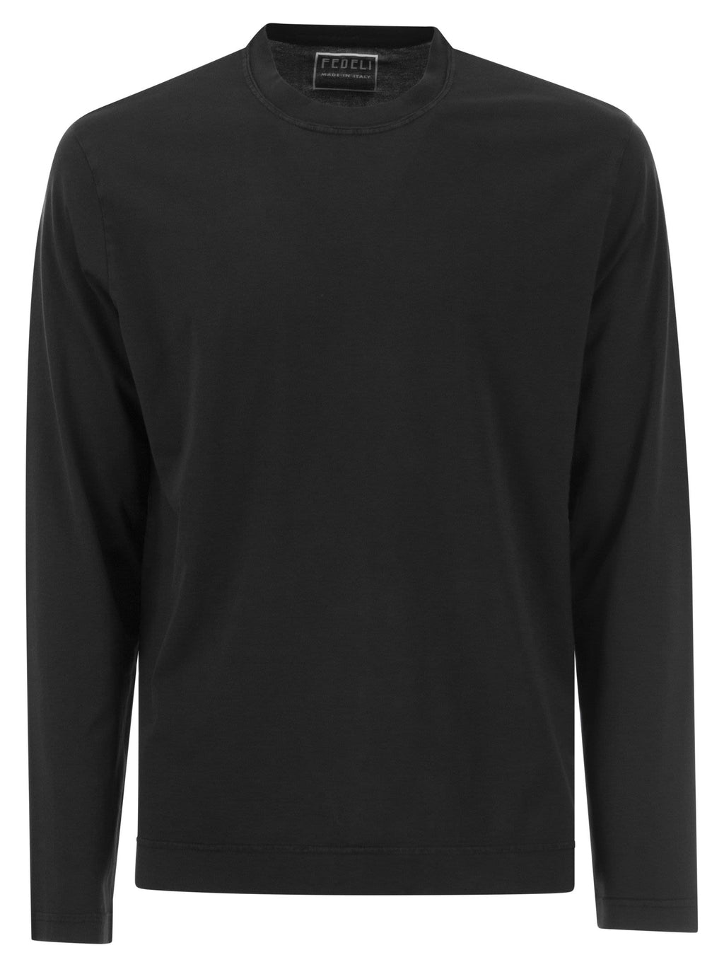 Fedeli Long Sleeved Crew Neck T Shirt