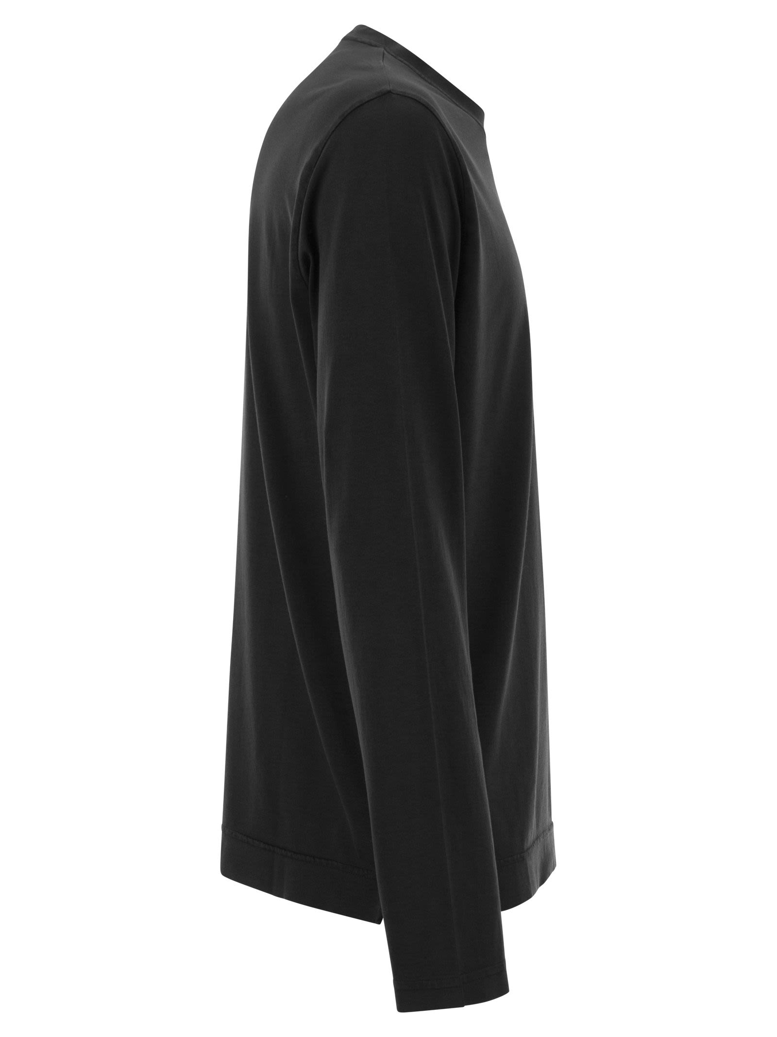 Fedeli Long Sleeved Crew Neck T Shirt