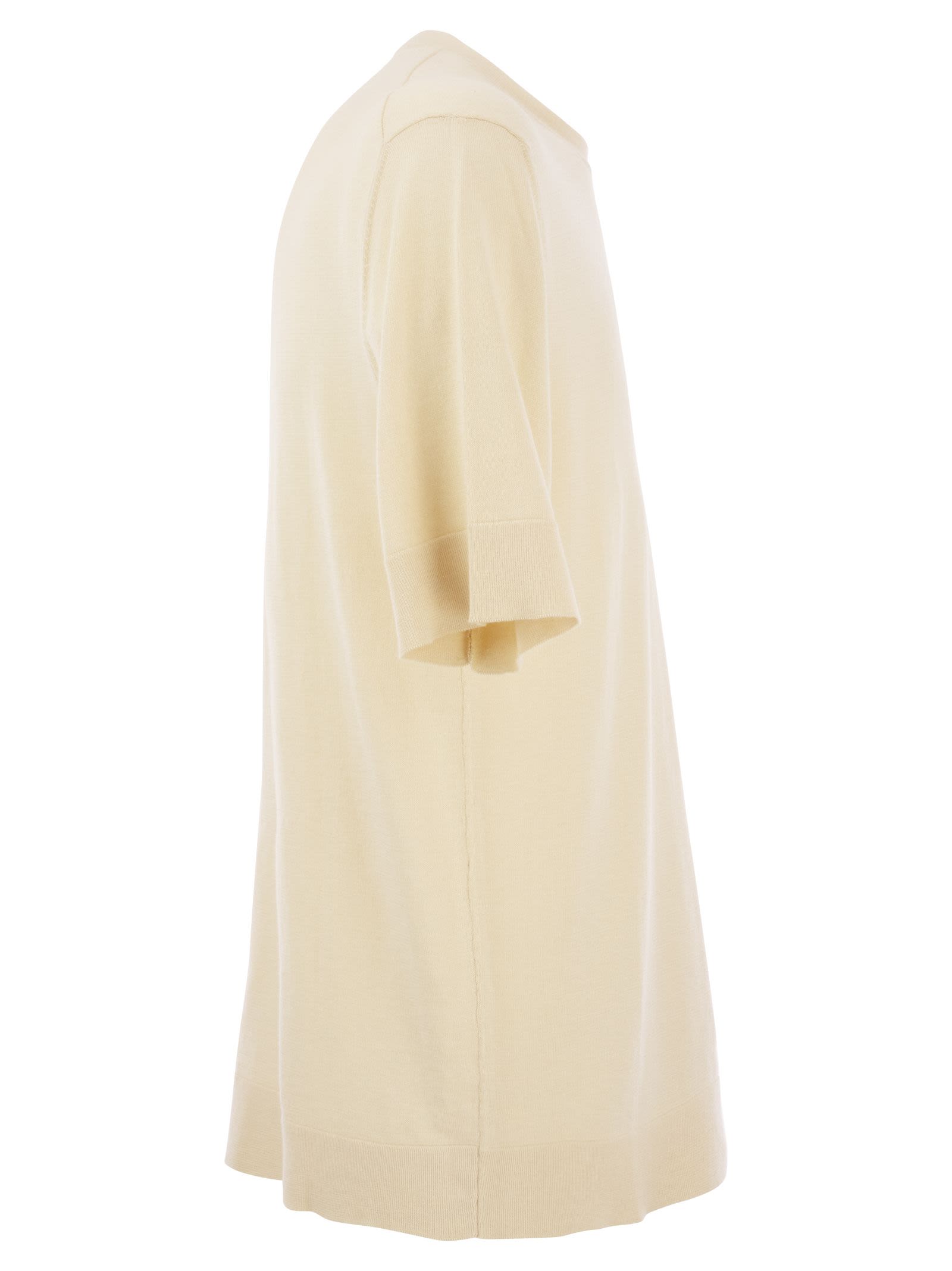 Pt Pantaloni Torino Cotton And Silk T Shirt