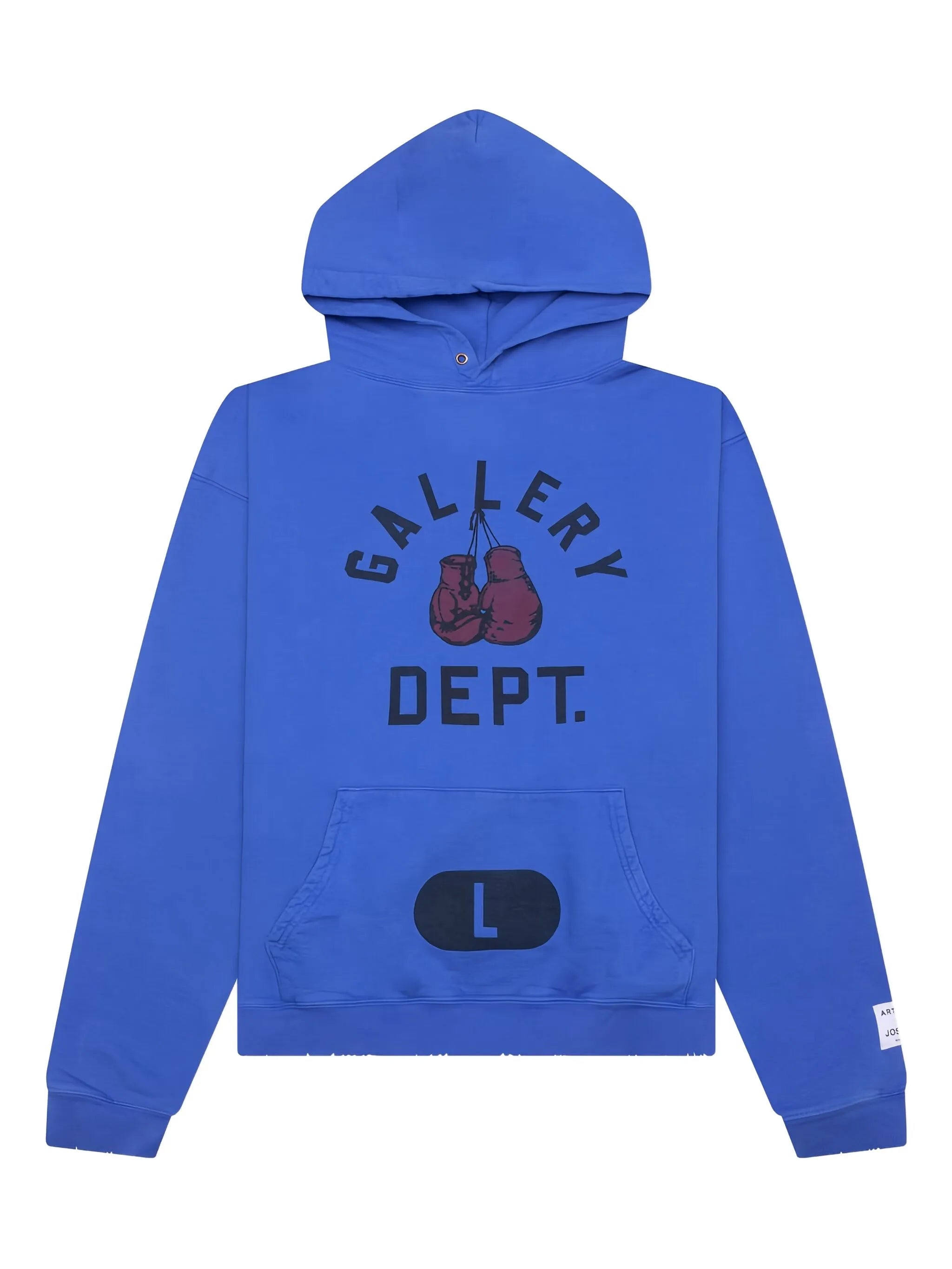 Gallery Dept Boxing Merch Hoodie in Blue