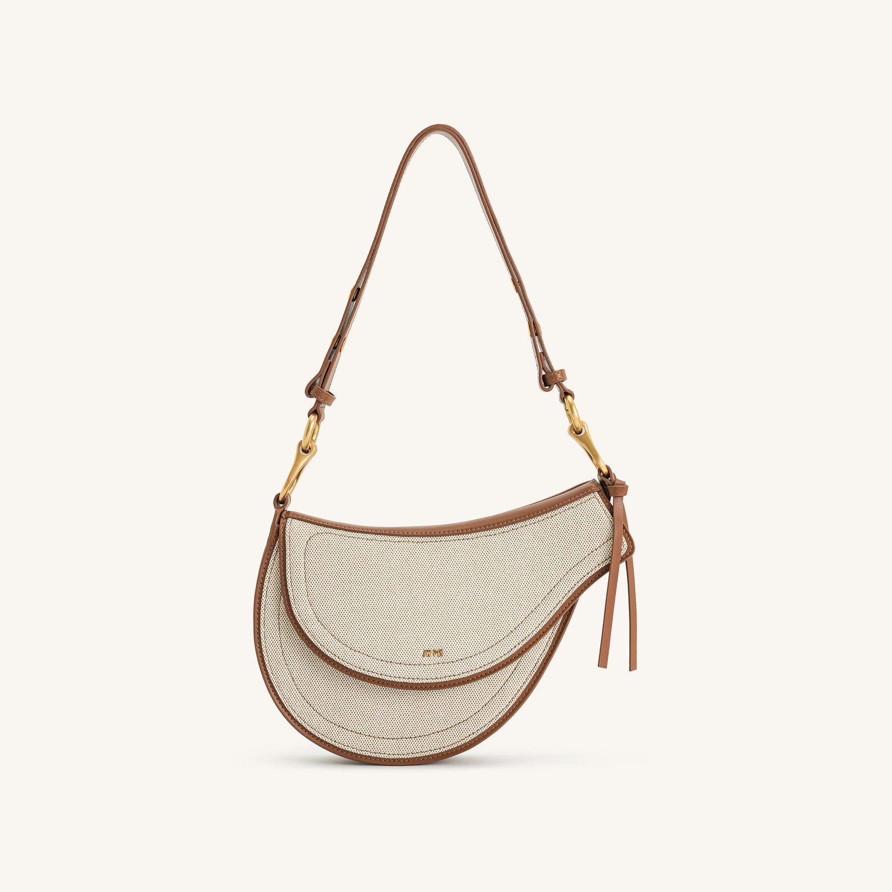 Ashlie Crossbody Bag - Brown Canvas