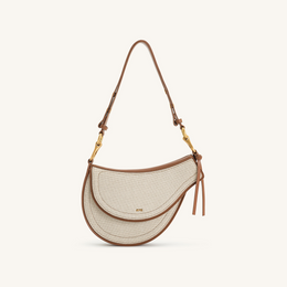 Ashlie Crossbody Bag - Brown Canvas