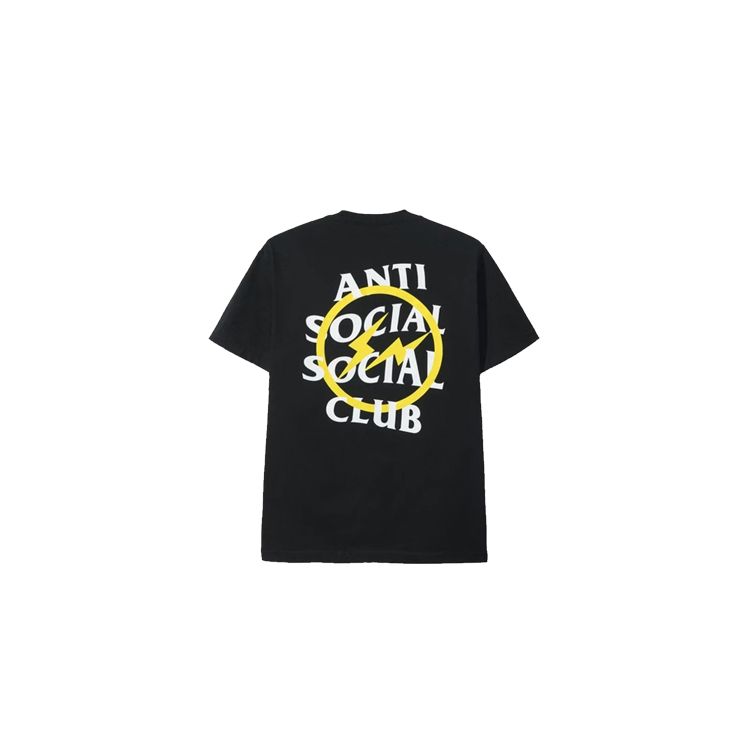 ANTI SOCIAL SOCIAL CLUB X FRAGMENT YELLOW BOLT TEE