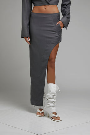 ASYMMETRIC MAXI SKIRT