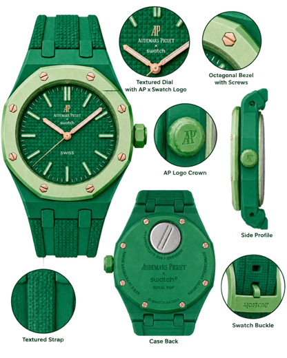 Audemars Piguet x Swatch Royal Pop  "Green Eight"