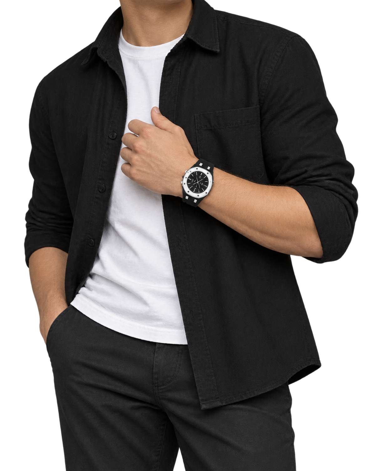 Audemars Piguet x Swatch Royal Pop "Ocho Negro"